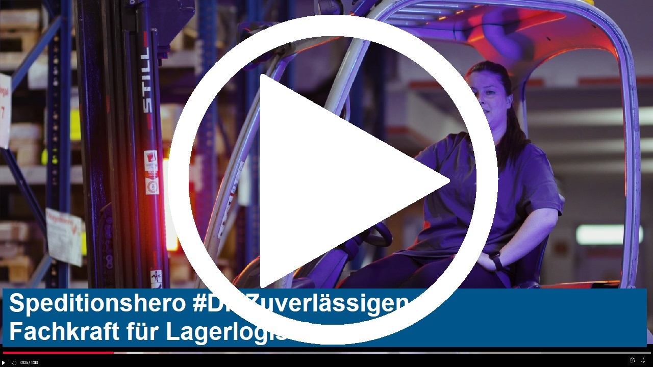 #DieZuverlässigen - Speditionshero Fachkraft für Lagerlogistik